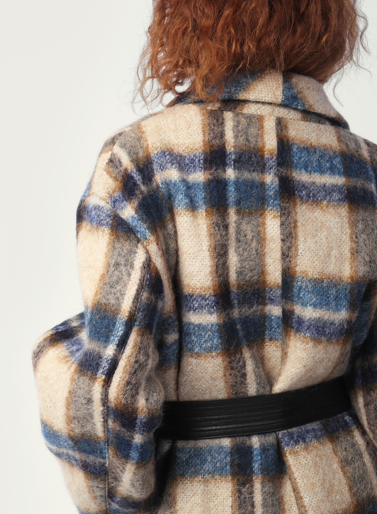 Veste à carreaux en laine de l'Ouest