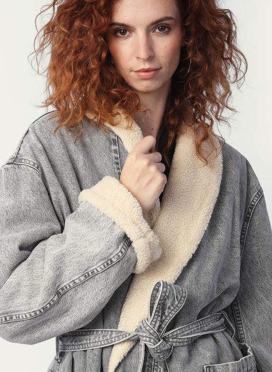 West Denim Sherpa Jacket
