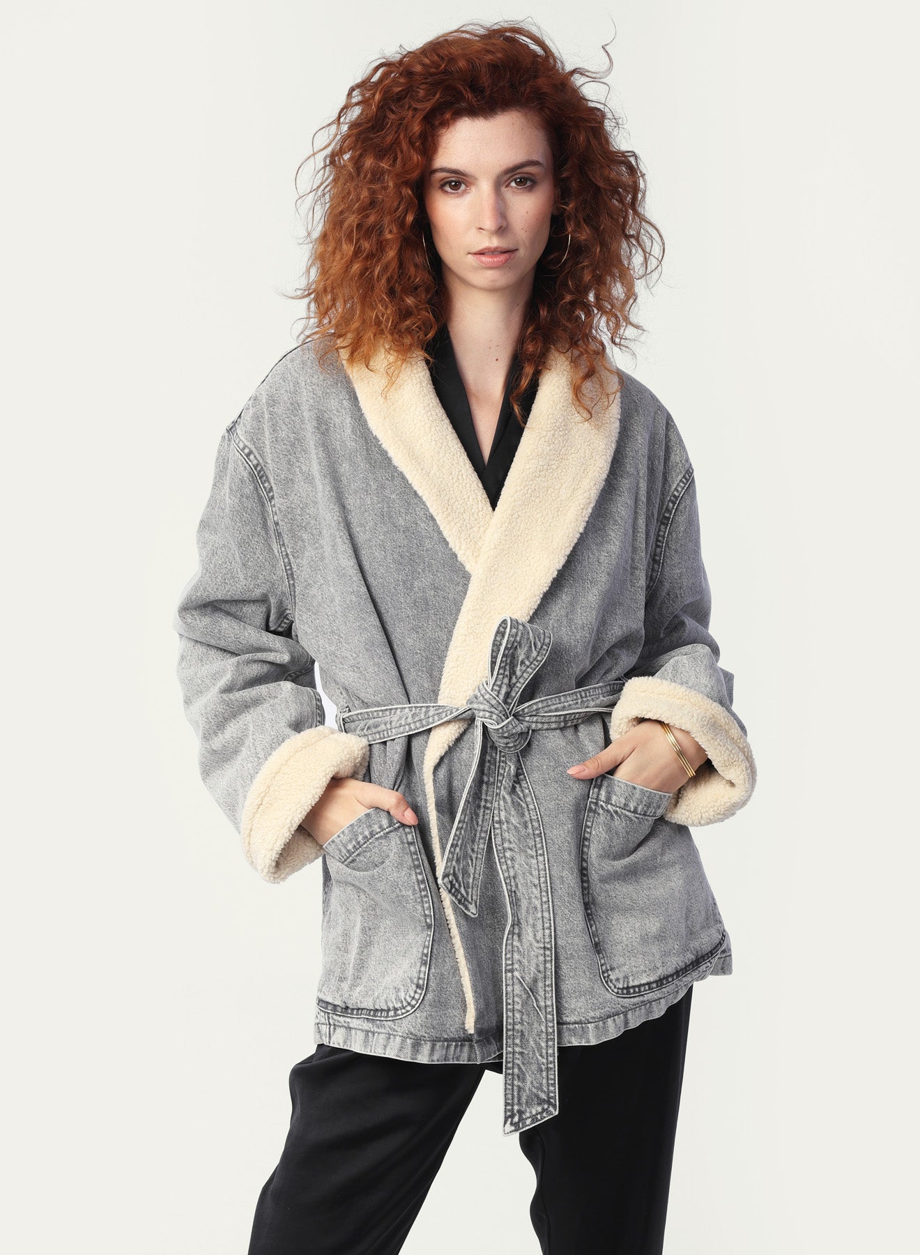 Veste en denim Sherpa West